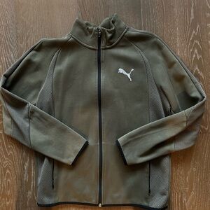 Puma Green Zip-Up Jacket